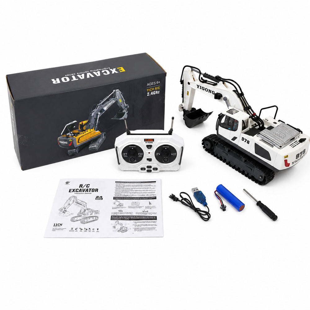 YIGONG YG978 RC EXCAVATOR (White VERSION)
