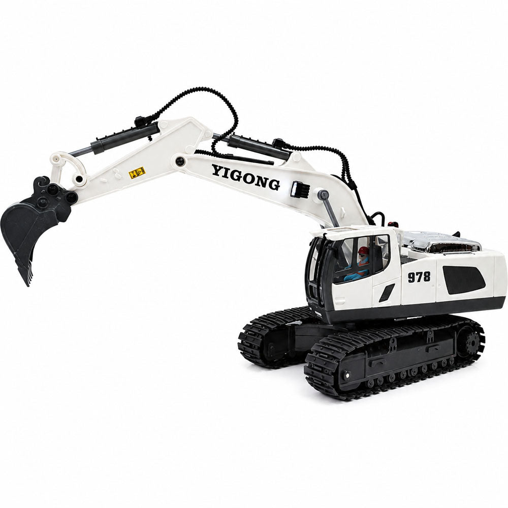 WHITE YIGONG RC EXCAVATOR