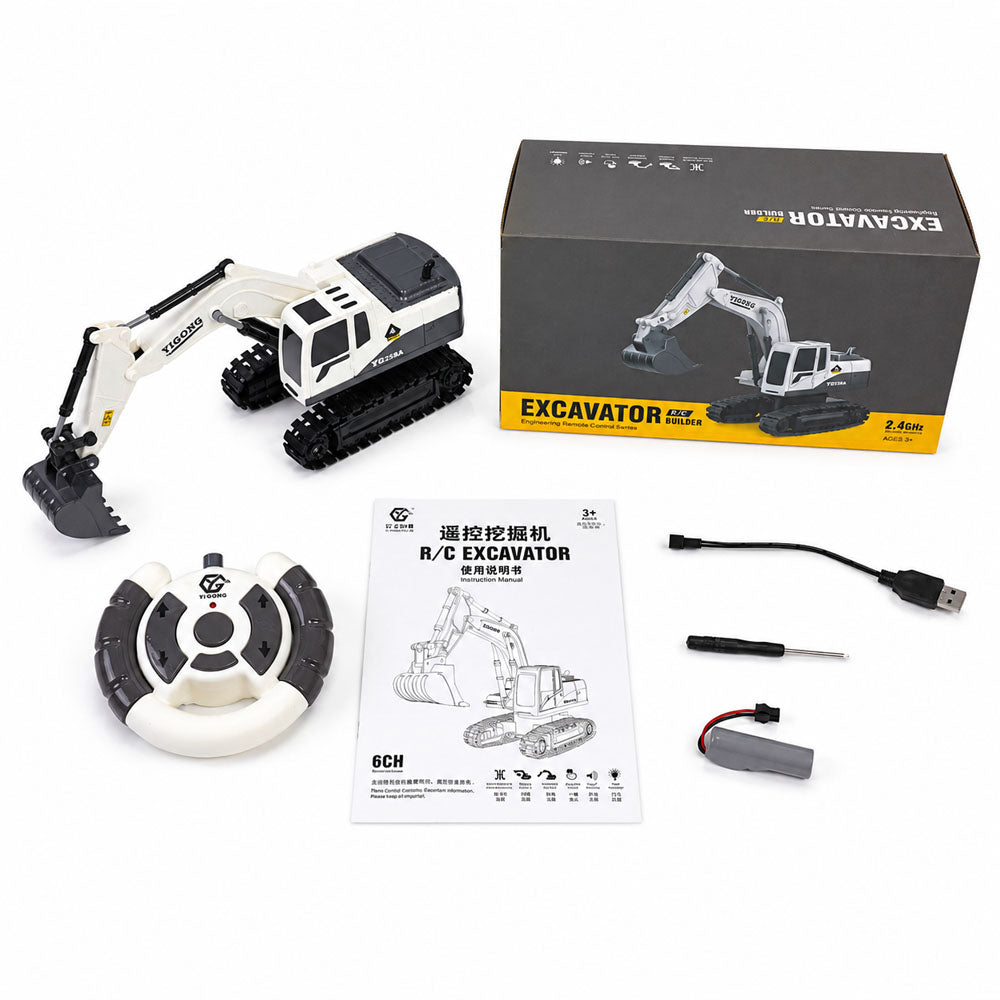 YIGONG YG258A RC EXCAVATOR (WHITE)